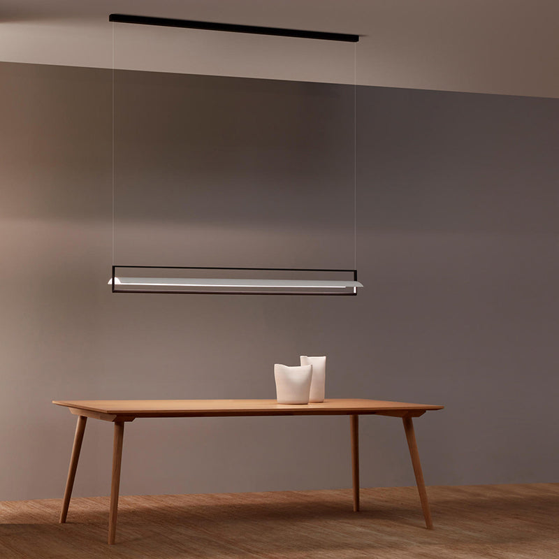 Estilo moderno lineal lámpara de lámpara de metal 1- iluminación colgante de luz