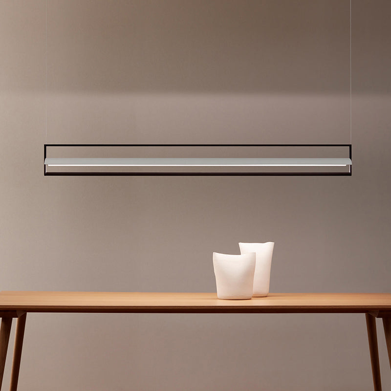 Estilo moderno lineal lámpara de lámpara de metal 1- iluminación colgante de luz