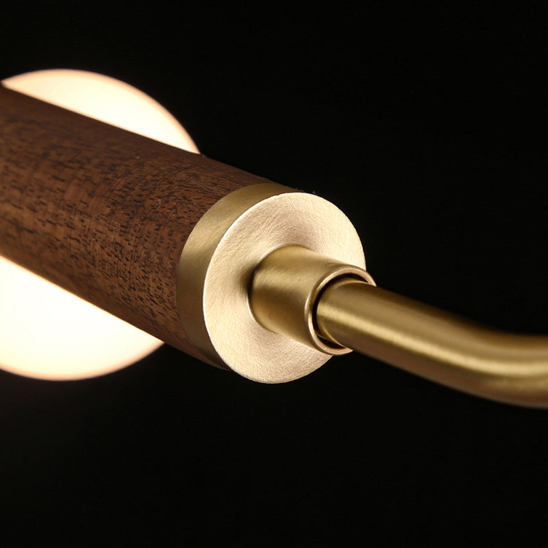 Luces colgantes de isla esférica de iluminación colgante moderna con sombra de vidrio blanco