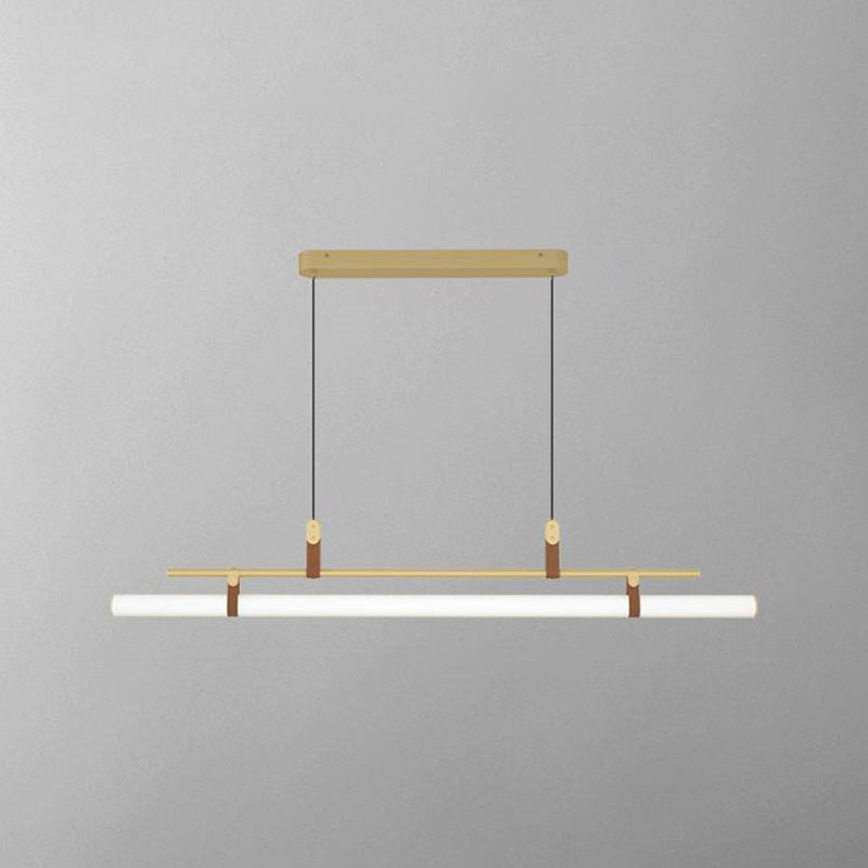 Iluminación colgante moderna luz colgante de isla lineal para comedor