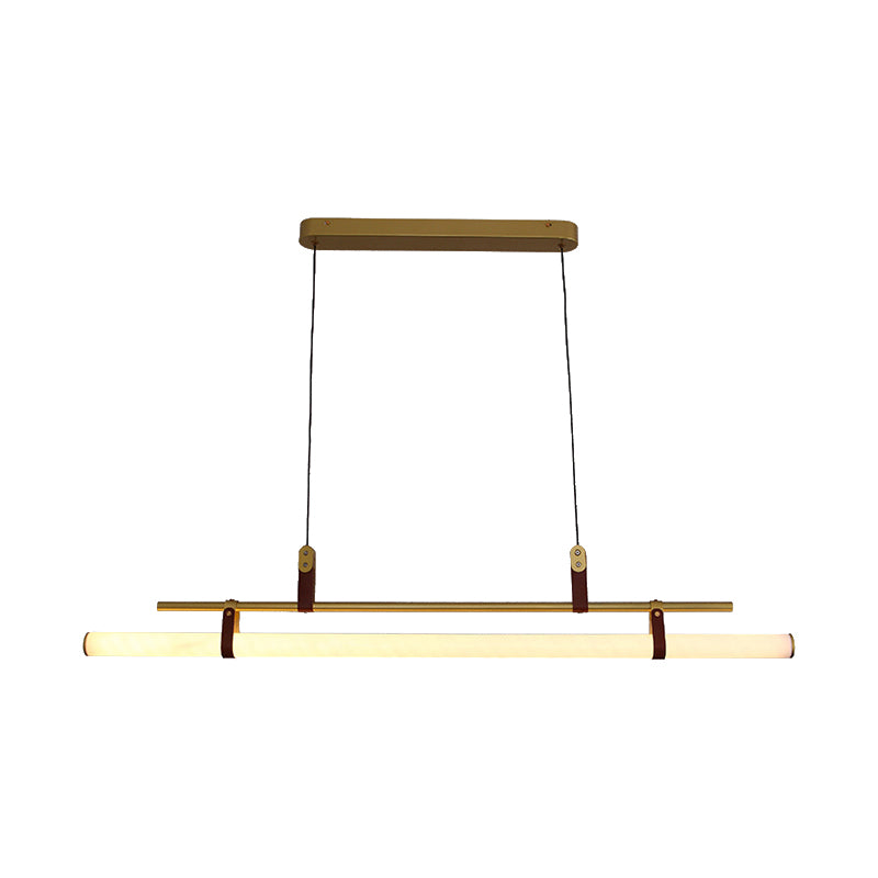 Iluminación colgante moderna luz colgante de isla lineal para comedor
