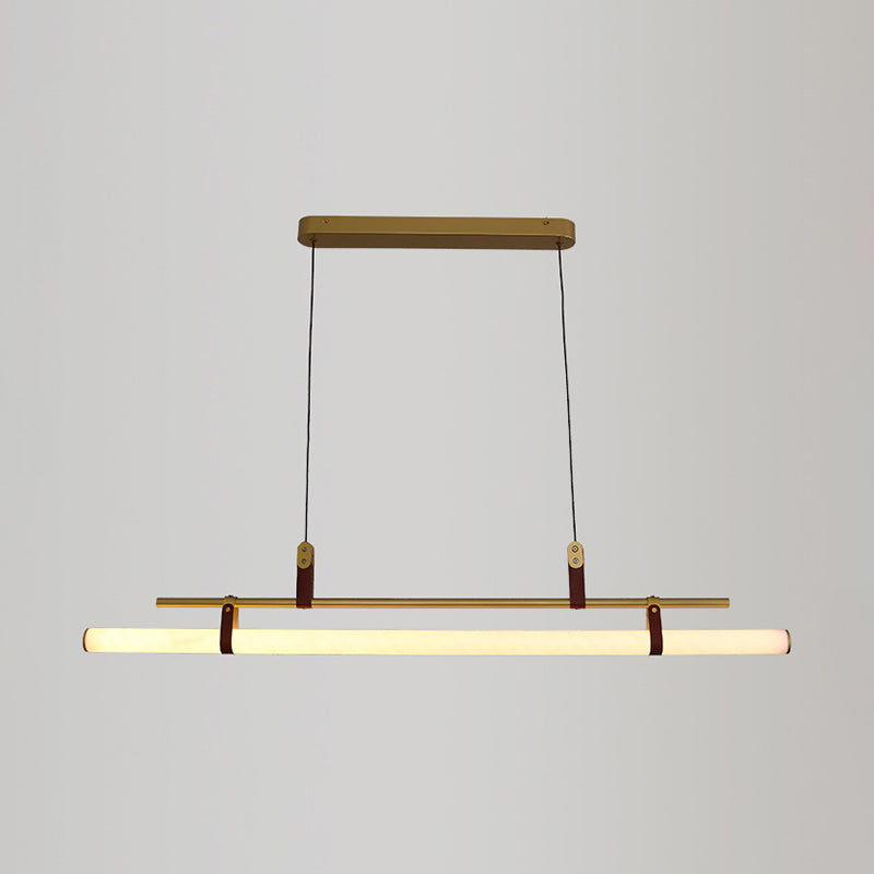 Iluminación colgante moderna luz colgante de isla lineal para comedor