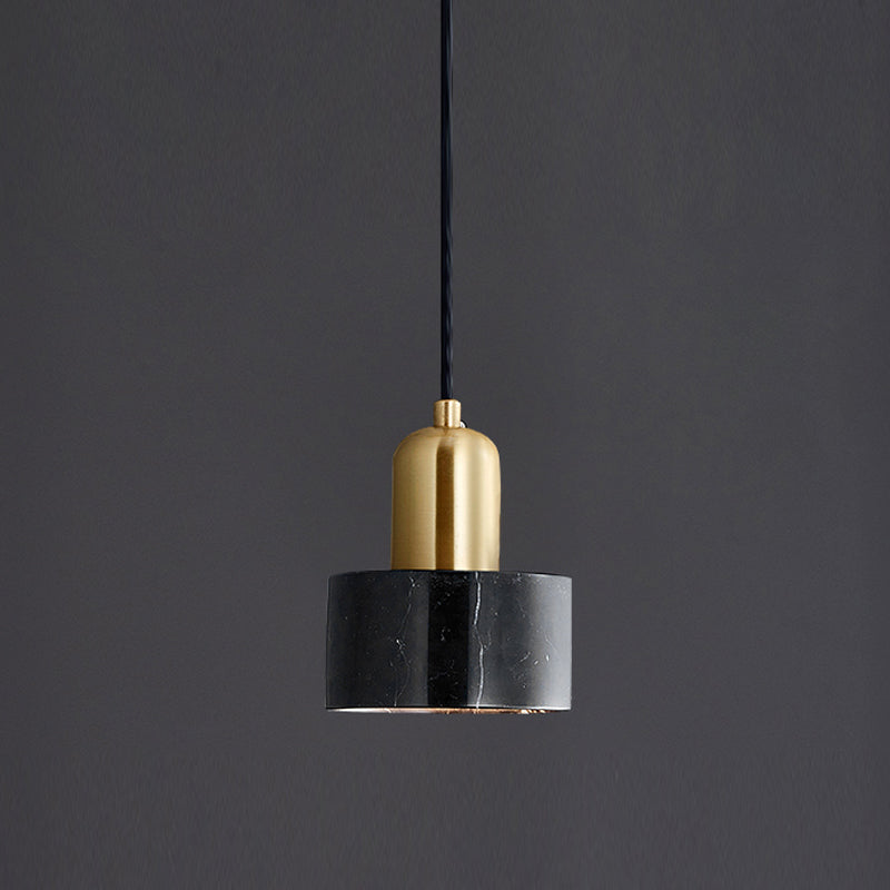 Modern Metal Wall Light Gold 6" Wide Wall Sconce with Marble for Bedroom