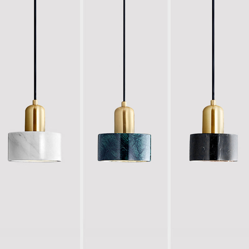 Modern Metal Wall Light Gold 6" Wide Wall Sconce with Marble for Bedroom