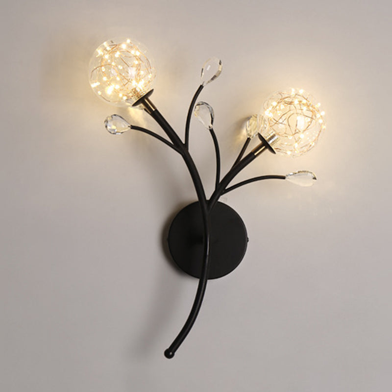Kugelform Glaswand Licht moderner Stil 2 Leichter Wandhalterung Licht