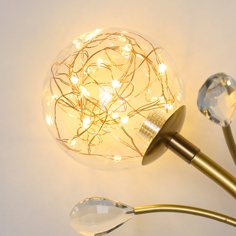 Kugelform Glaswand Licht moderner Stil 2 Leichter Wandhalterung Licht