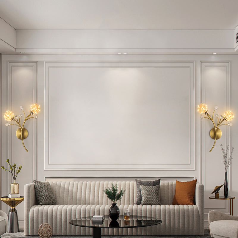 Glaskugelform Wand Licht moderner Stil 2 Lichter Wandhalterung Licht