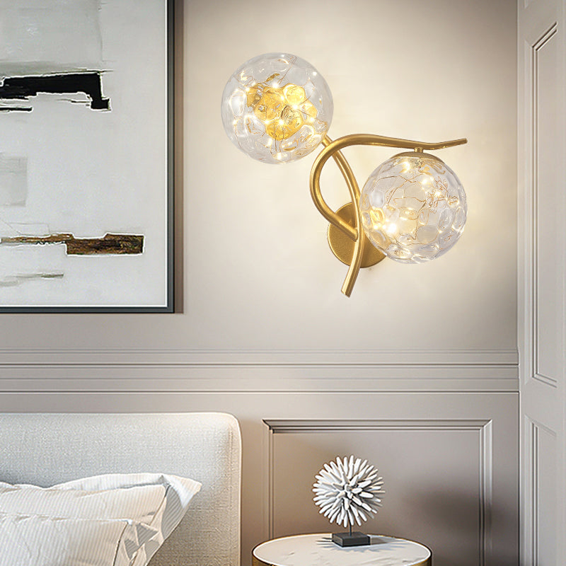 Kugelform Glaswand Licht moderner Stil 2 Leichter Wandhalterung Licht
