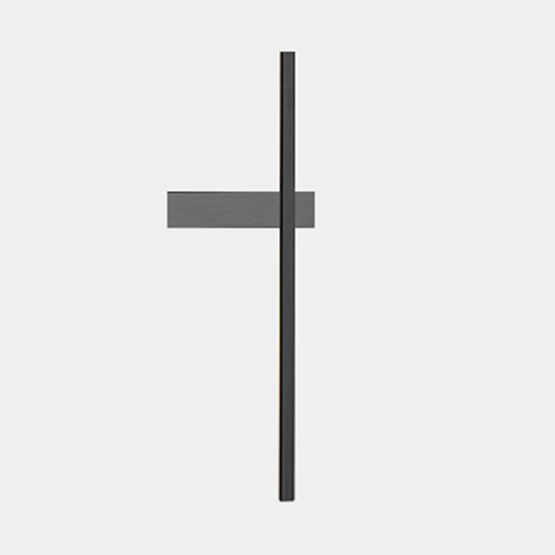 Linear Shape Metal Wall Light Modern Style 1 Light Wall Mount Light
