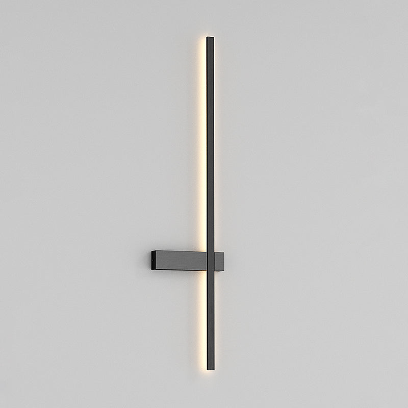 Linear Shape Metal Wall Light Modern Style 1 Light Wall Mount Light