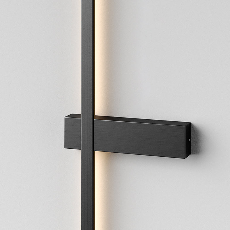 Linear Shape Metal Wall Light Modern Style 1 Light Wall Mount Light