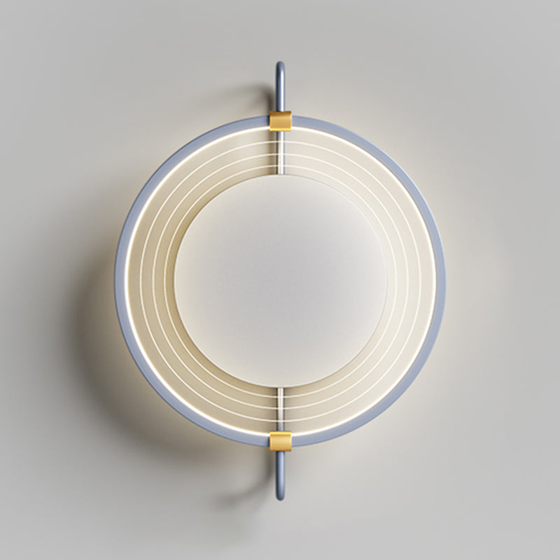 Luz de pared LED creativa estilo moderno de luz redonda de luz para dormitorio
