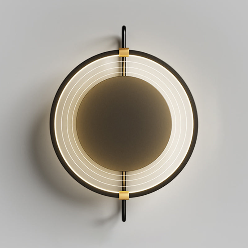 Luz de pared LED creativa estilo moderno de luz redonda de luz para dormitorio