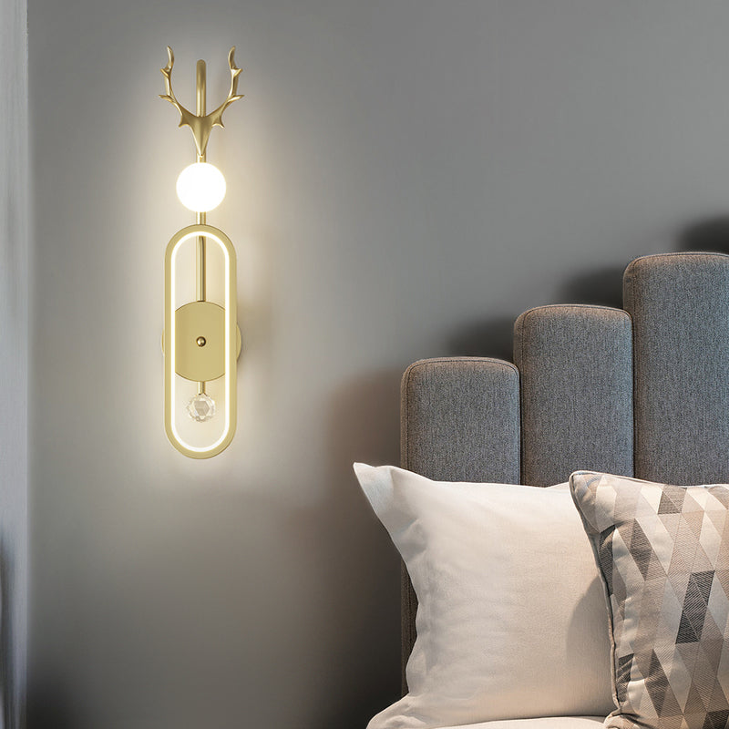 Moderner Stil Metall Wandleuchte kreative LED -Wandleuchte Leuchten für Schlafzimmer