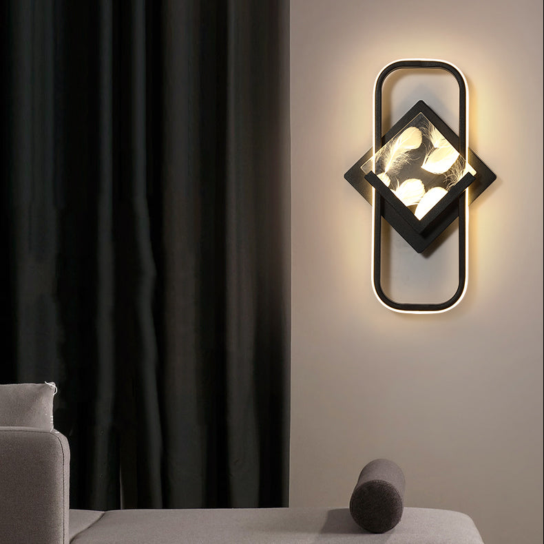 Modern Style Geometry Shape Wall Lights Metal 2-Light Wall Mount Lights