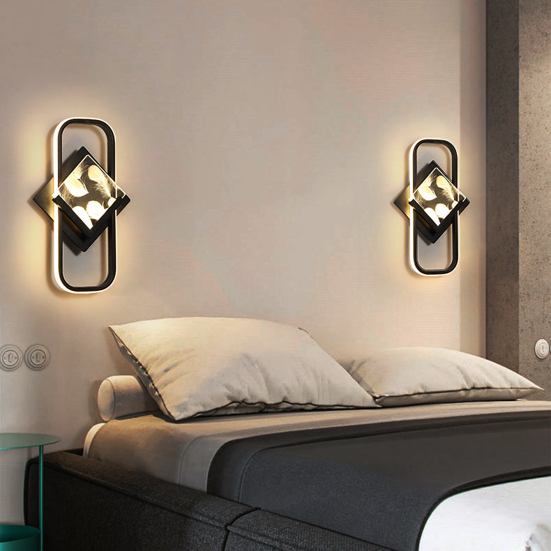 Modern Style Geometry Shape Wall Lights Metal 2-Light Wall Mount Lights