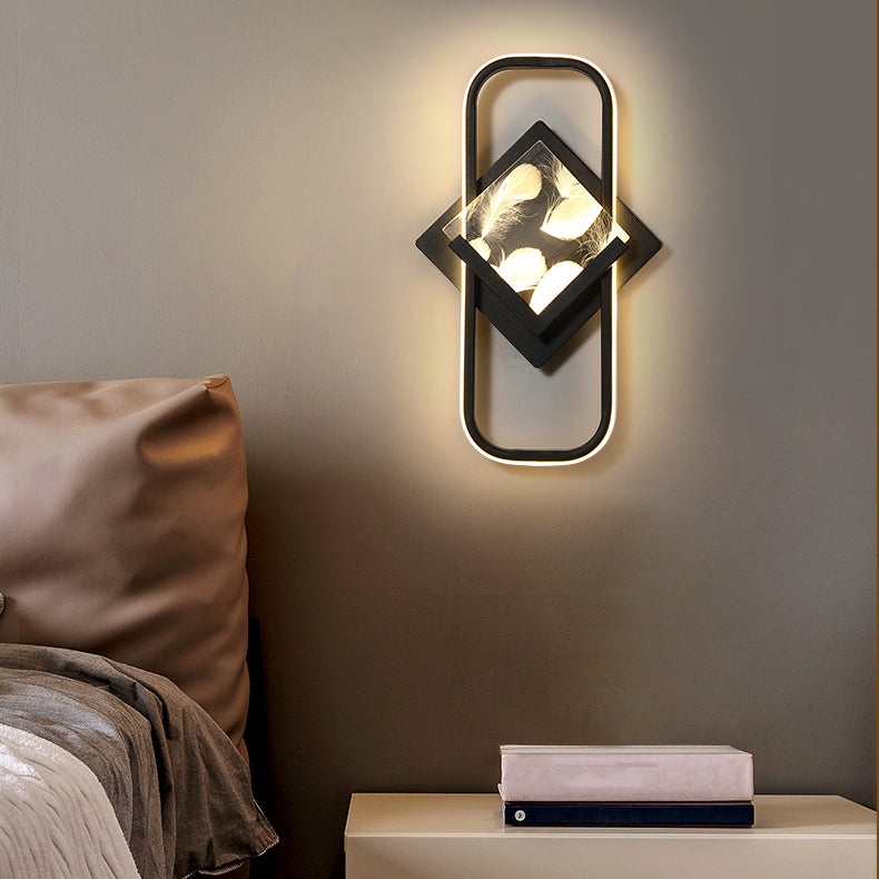 Modern Style Geometry Shape Wall Lights Metal 2-Light Wall Mount Lights