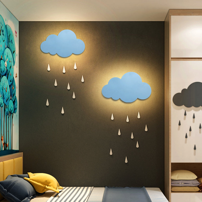 Moderne Stil Leuchte Wolkenform Metall 1-Licht-Wandhalterung Licht