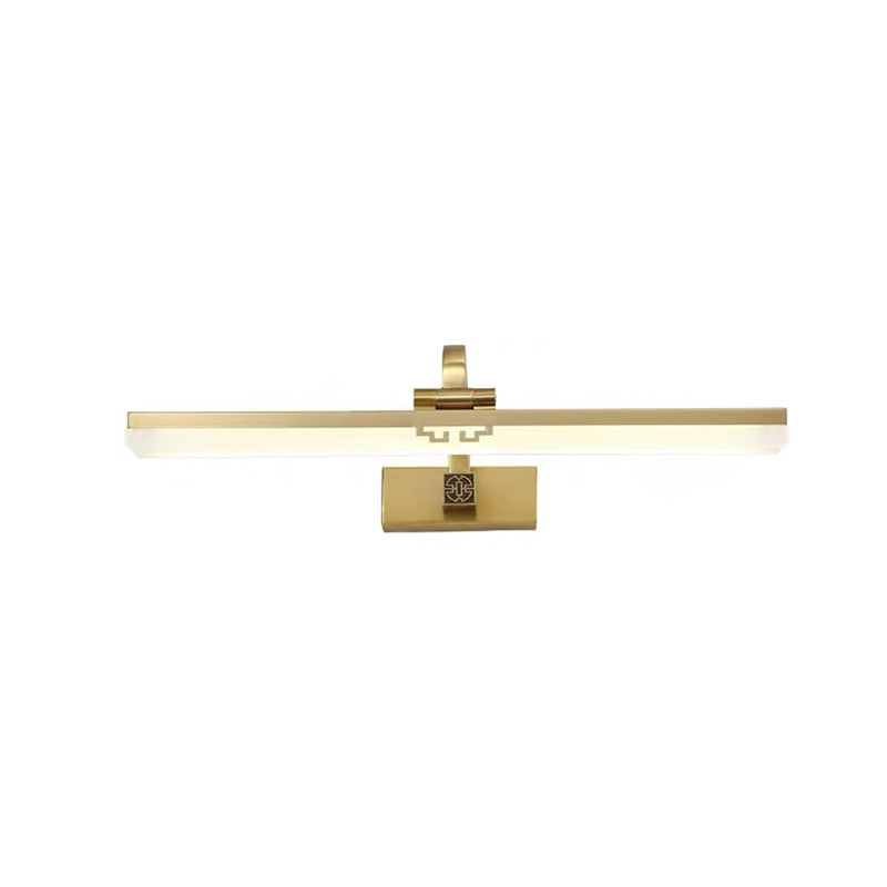 Linear Shape Wall Lighting in Modern Style Metal 1-Light Sconce Lamp for Bathroom