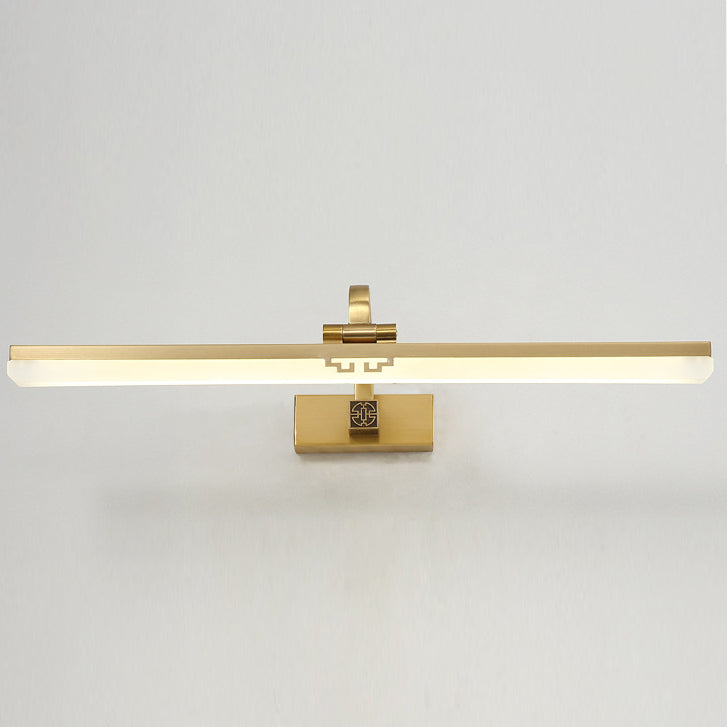 Linear Shape Wall Lighting in Modern Style Metal 1-Light Sconce Lamp for Bathroom
