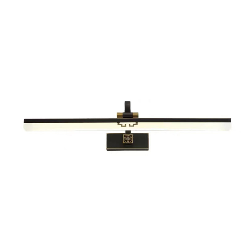 Linear Shape Wall Lighting in Modern Style Metal 1-Light Sconce Lamp for Bathroom