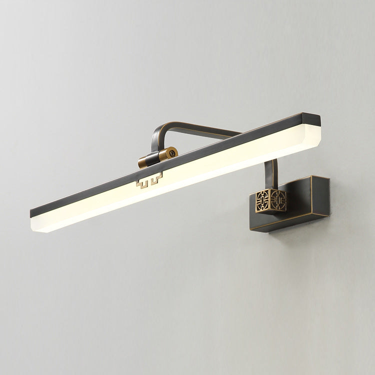 Linear Shape Wall Lighting in Modern Style Metal 1-Light Sconce Lamp for Bathroom