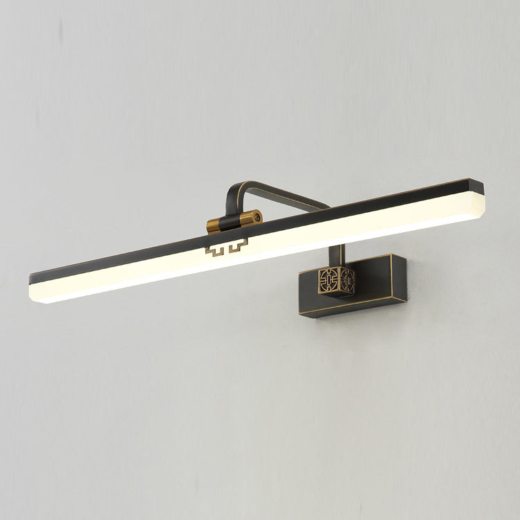 Linear Shape Wall Lighting in Modern Style Metal 1-Light Sconce Lamp for Bathroom