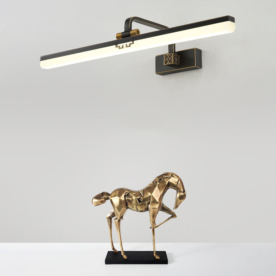 Linear Shape Wall Lighting in Modern Style Metal 1-Light Sconce Lamp for Bathroom