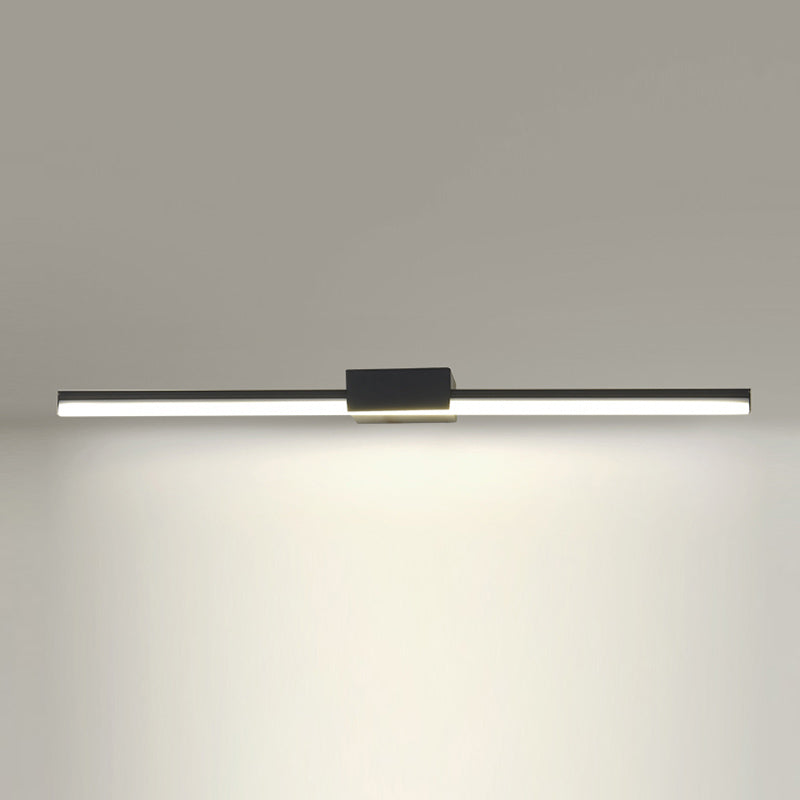Modern Style Strip Shape Wall Lighting Metal 1 Light Wall Sconces for Shower Room