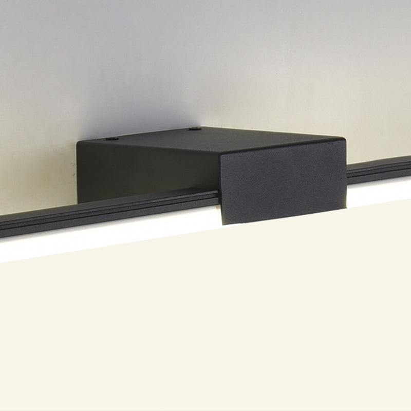 Modern Style Strip Shape Wall Lighting Metal 1 Light Wall Sconces for Shower Room