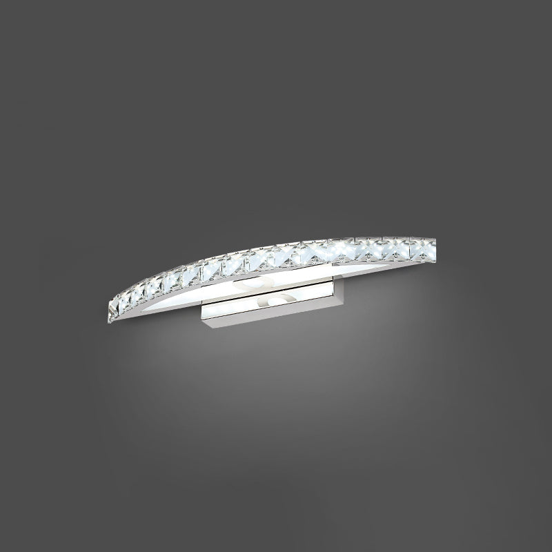 Geometric Vanity Lighting Modern Style Crystal 1 Light Vanity Sconce Lights