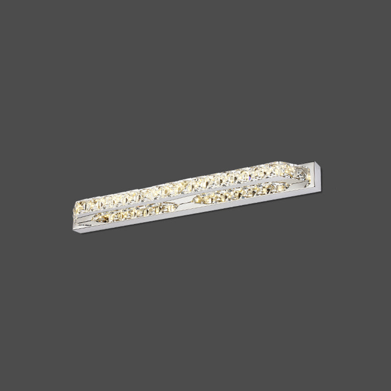 Geometric Vanity Lighting Modern Style Crystal 1 Light Vanity Sconce Lights