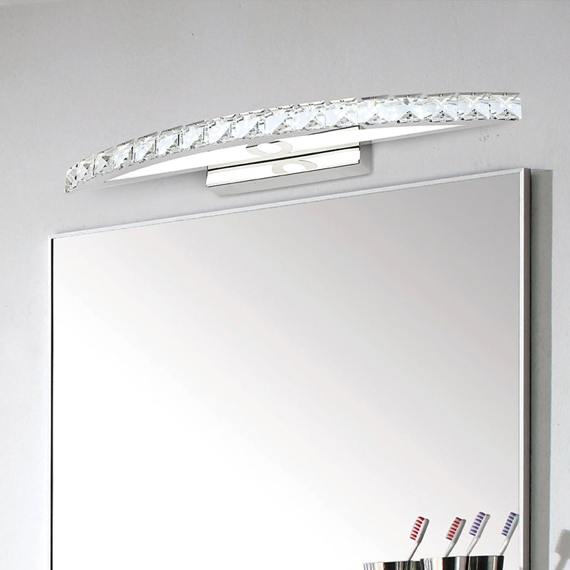 Geometric Vanity Lighting Modern Style Crystal 1 Light Vanity Sconce Lights