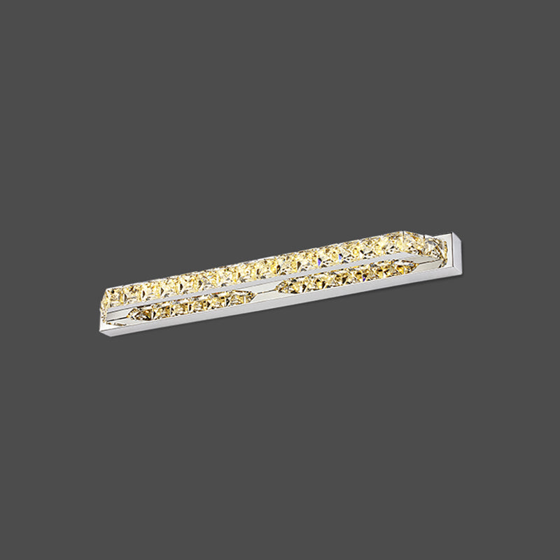 Geometric Vanity Lighting Modern Style Crystal 1 Light Vanity Sconce Lights