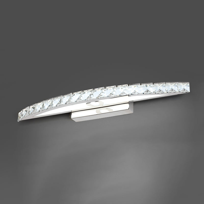 Geometric Vanity Lighting Modern Style Crystal 1 Light Vanity Sconce Lights