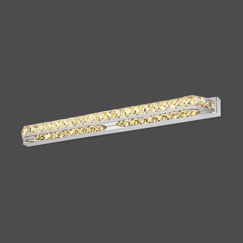 Geometric Vanity Lighting Modern Style Crystal 1 Light Vanity Sconce Lights