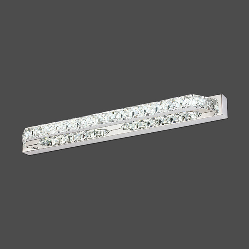 Geometric Vanity Lighting Modern Style Crystal 1 Light Vanity Sconce Lights