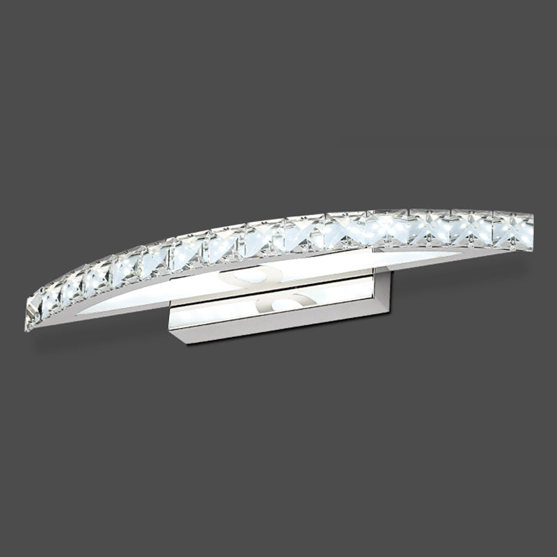 Geometric Vanity Lighting Modern Style Crystal 1 Light Vanity Sconce Lights