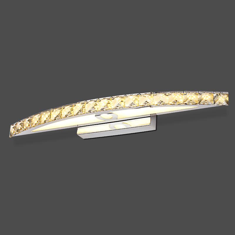 Geometric Vanity Lighting Modern Style Crystal 1 Light Vanity Sconce Lights