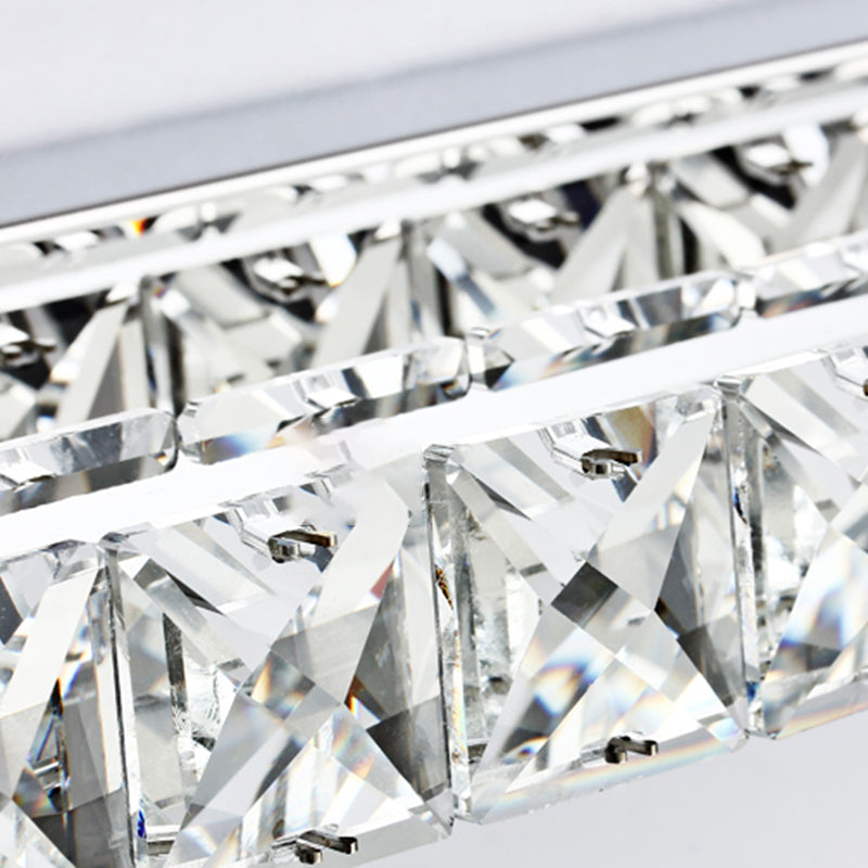 Geometric Vanity Lighting Modern Style Crystal 1 Light Vanity Sconce Lights