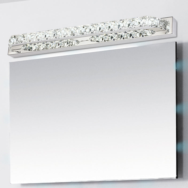 Geometric Vanity Lighting Modern Style Crystal 1 Light Vanity Sconce Lights