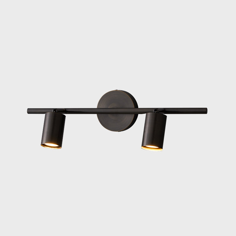 Metal Half Cylinder Wall Sconce Modern Style Multi-Lights Mirror Wall Lighting Fixture