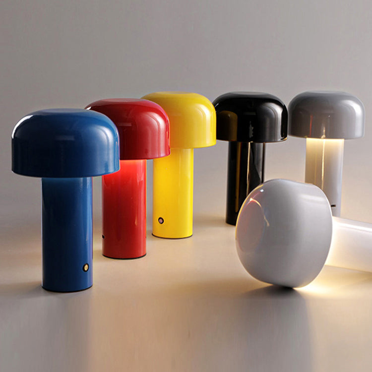 Metal Mushroom Table Light Minimalist Style LED Night Table Lamp