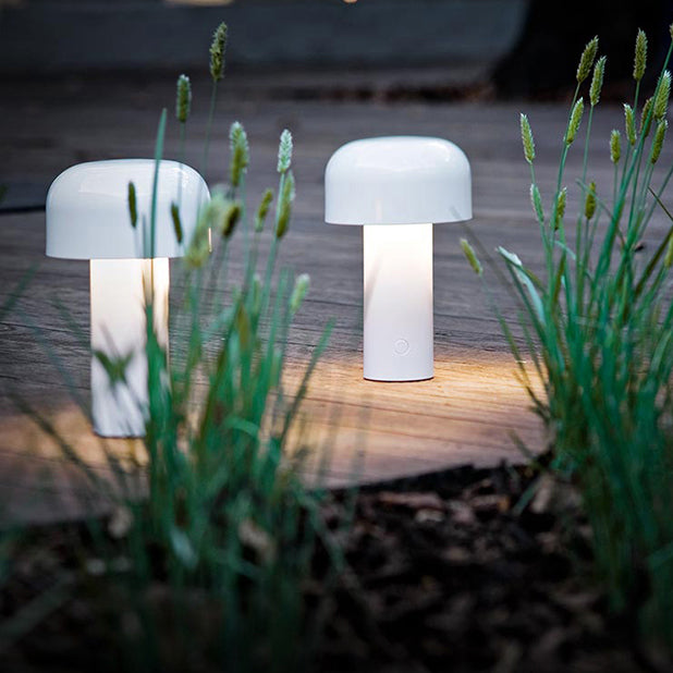 Metal Mushroom Table Light Minimalist Style LED Night Table Lamp