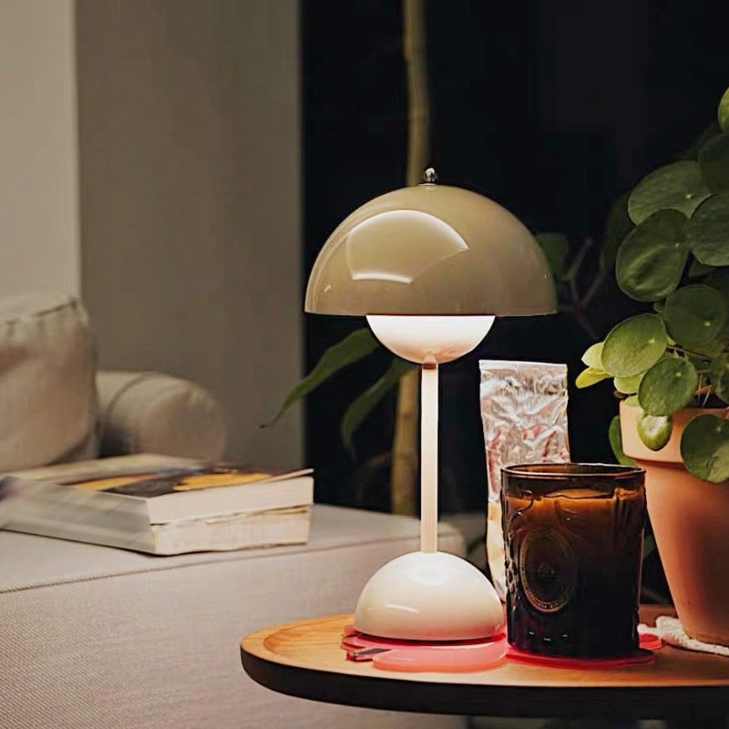Dome Shape Table Lamp Modern Style Metal Single Light Table Light