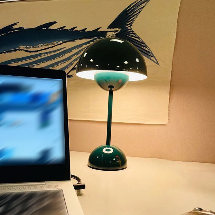 Dome Shape Table Lamp Modern Style Metal Single Light Table Light