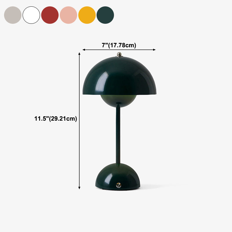 Dome Shape Table Lamp Modern Style Metal Single Light Table Light