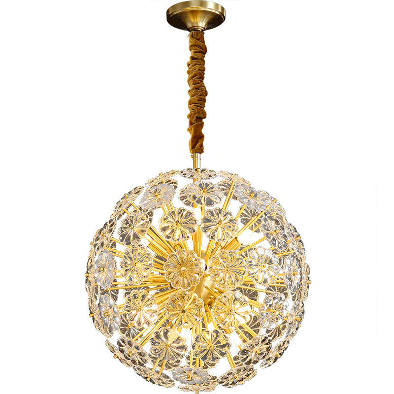 Crystal Crystal décoratif Chandelier Flear Forme Light pour le restaurant et l'hôtel