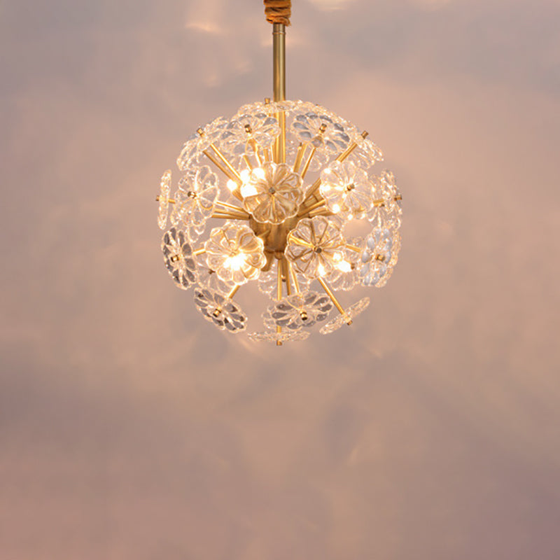 Crystal Crystal décoratif Chandelier Flear Forme Light pour le restaurant et l'hôtel