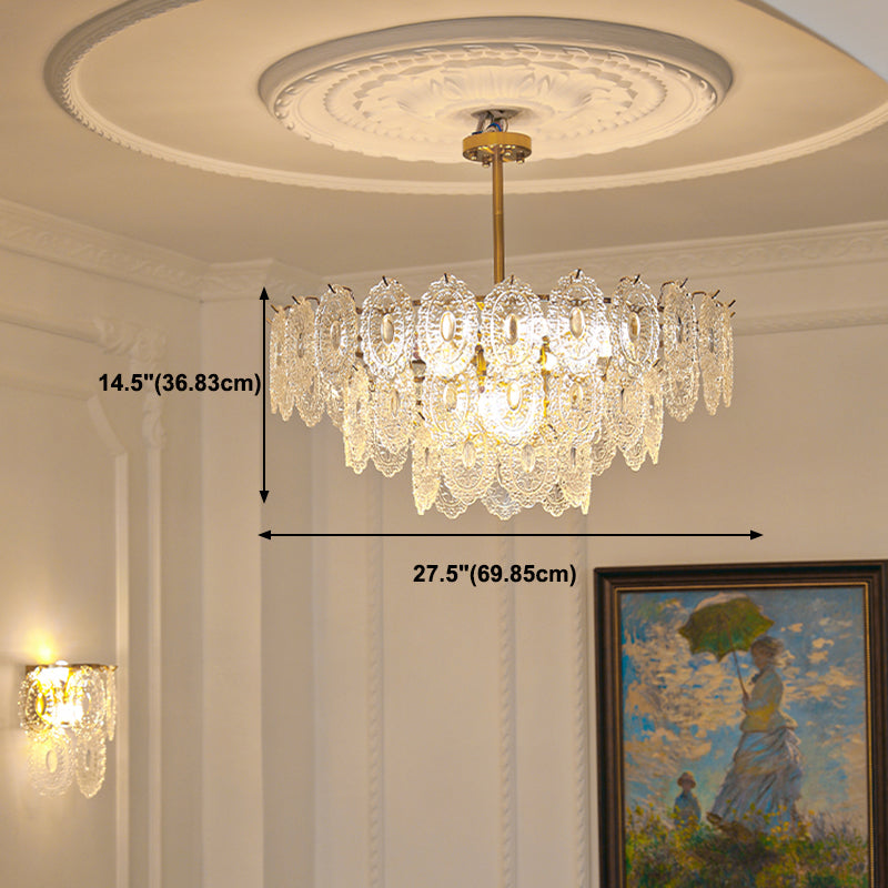 Hedendaagse stijl geometrie hanger kroonluchters glas hangende verlichtingsarmaturen in goud